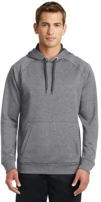 Sport-Tek ST250 Tech Fleece Hooded Sweatshirt in Vintage Heather size Medium   Polyester