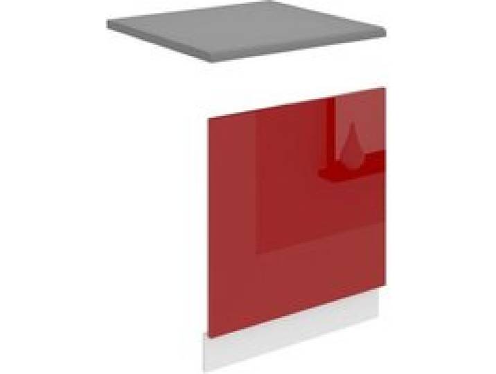 Habillage de Porte Lave Vaisselle - BELINI - PO60 - Rouge Brillant - Dimensions: 60x57x1.6 cm - Intégrable