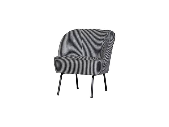 Fauteuil à rayures noir/gris Vogue