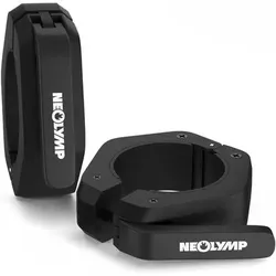 NEOLYMP Slim Hantelklemmen 50 mm Paar (2 Stück), Größe Hantelverschlüsse Slim in Schwarz Schwarz