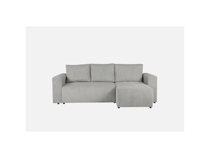 Canapé d'angle convertible MILO tissu grège