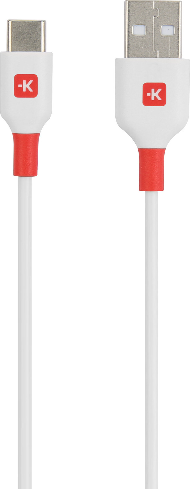 Skross SKCA0003A-C200CN USB-kabel, USB-A naar USB-C, wit, 2 meter