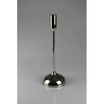 Kerzenständer AM DESIGN "aus Aluminium", silber, B:12cm H:26cm, Aluminium, Kerzenhalter, BxH: 12x26 cm