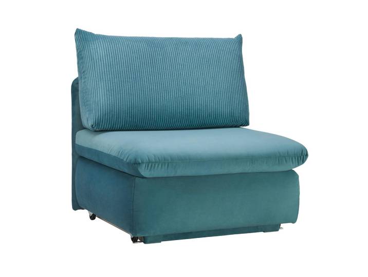 Novel Schlafsessel Etta, Türkis, Kunststoff, 90x89x83 cm, Stoffauswahl, Liegefunktion, Wohnzimmer, Sofas & Couches, Schlafsofas, Schlafsofas mit Bettkasten