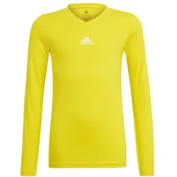 adidas Team Base Shirt Longsleeve Kinder - gelb - 116