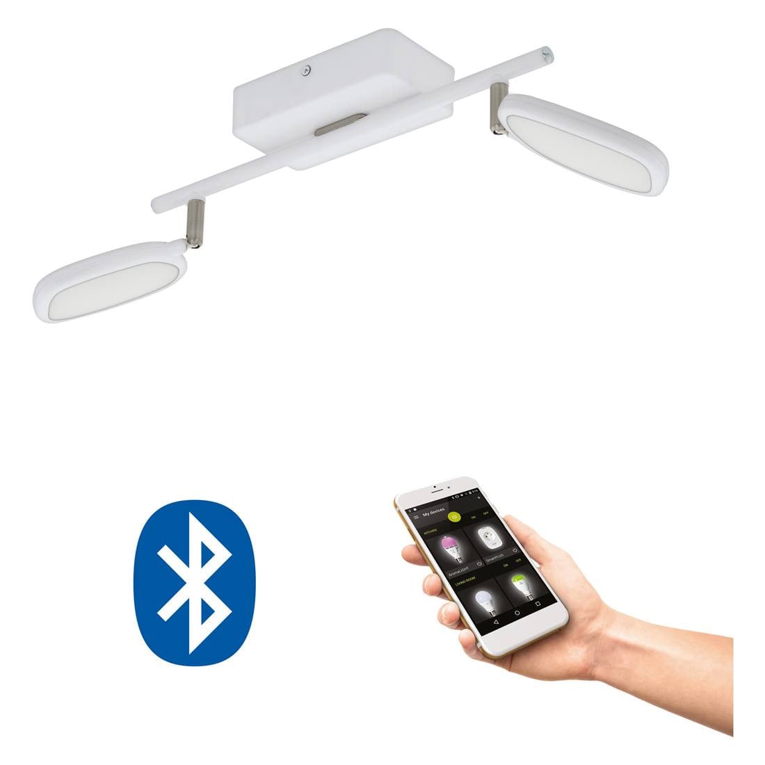 Eglo Palombare-C slimme inbouwverlichting wit met LED, 600 lm