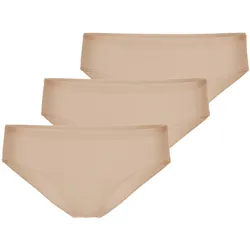 CALIDA Damen Slip 3er Pack - Comfort, Regular Cut, einfarbig Nude / S (40/42)