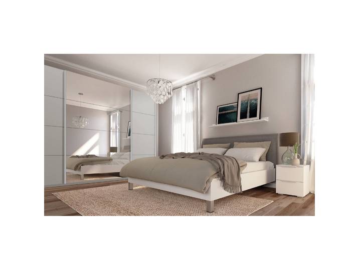 Armoire pure reflect 315 x 236cm Gris/Gris soie 3 portes