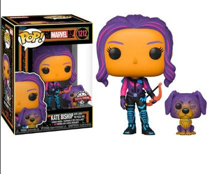 Funko Pop! Marvel Kate Bishop met Lucky de pizzahond speciale editie 1212 Vinyl figuur