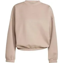 ADIDAS Damen Sweatshirt Yoga Essentials Cover-up, Größe M in Braun Braun
