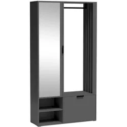 GARDEROBENSCHRANK SETA 100/189/33 Modern Garderobenschrank Grau
