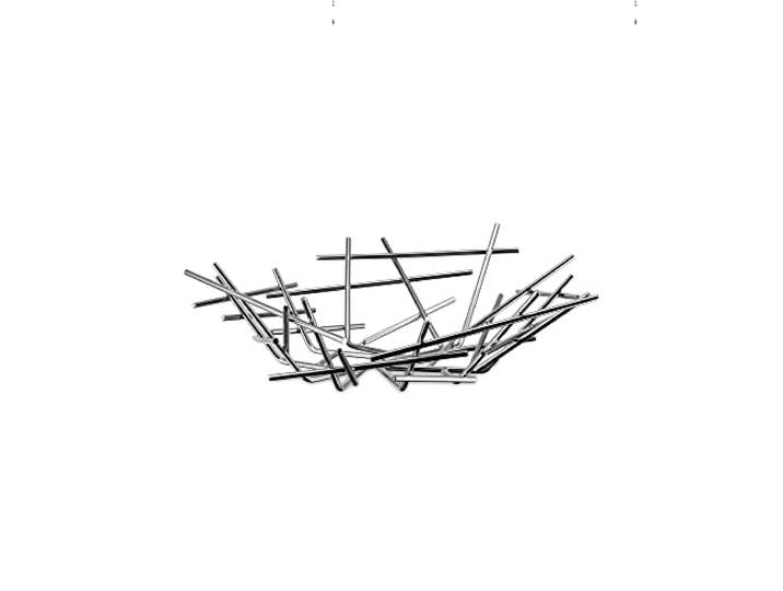 Alessi Blow Up FC02 - Coupe à Fruits Design en Acier Inoxydable\, Poli
