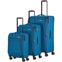 Travelite Chios 4 Rollen Kofferset 3-teilig, Koffer, Grün
