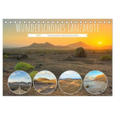 Wunderschönes Lanzarote (Tischkalender 2027 DIN A5 quer), CALVENDO Monatskalender