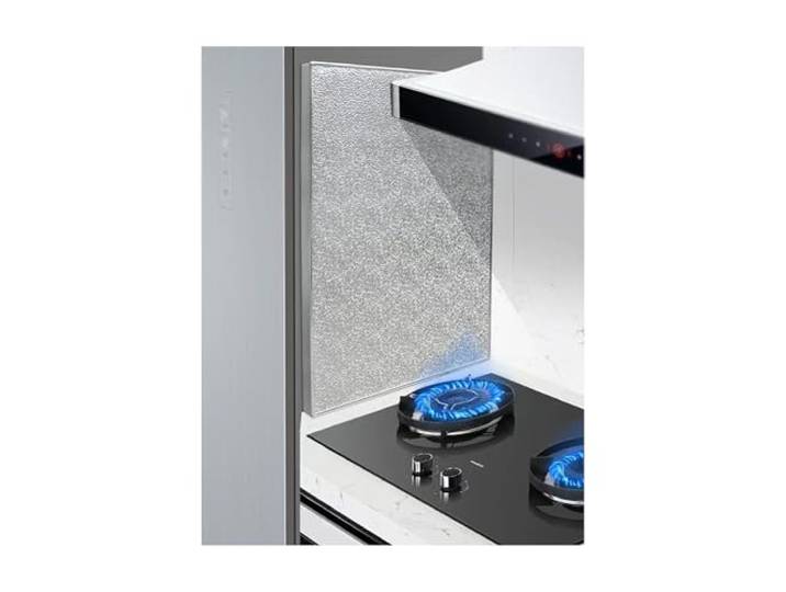 Selbstklebende Aluminium-Dämmplatte Schützen Sie Schränke, Wände und Kühlschrank vor der Herdhitze. Spritzschutz ohne Bohren.(Adhesive-backed,60x110cm)