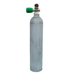 MES 7 L Aluflasche natur 200 bar mit Nitrox Ventil 12400