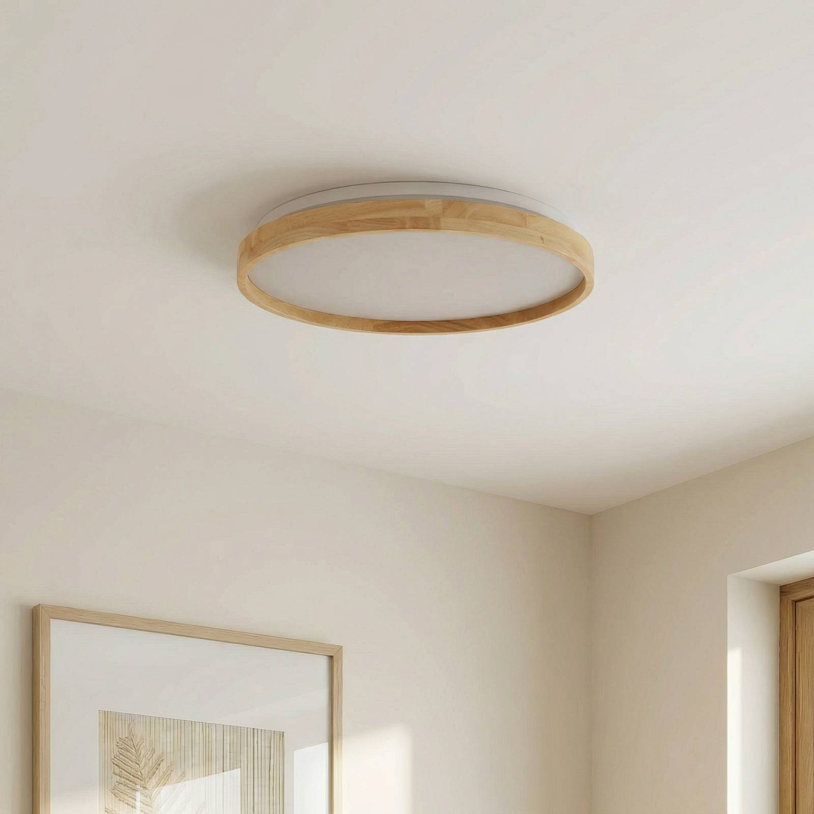 Smart Home Deckenlampe Mirren Lindby, dimmbar, für Wohn- / Esszimmer, Kunststoff, Modern, Smart Home Deckenlampe