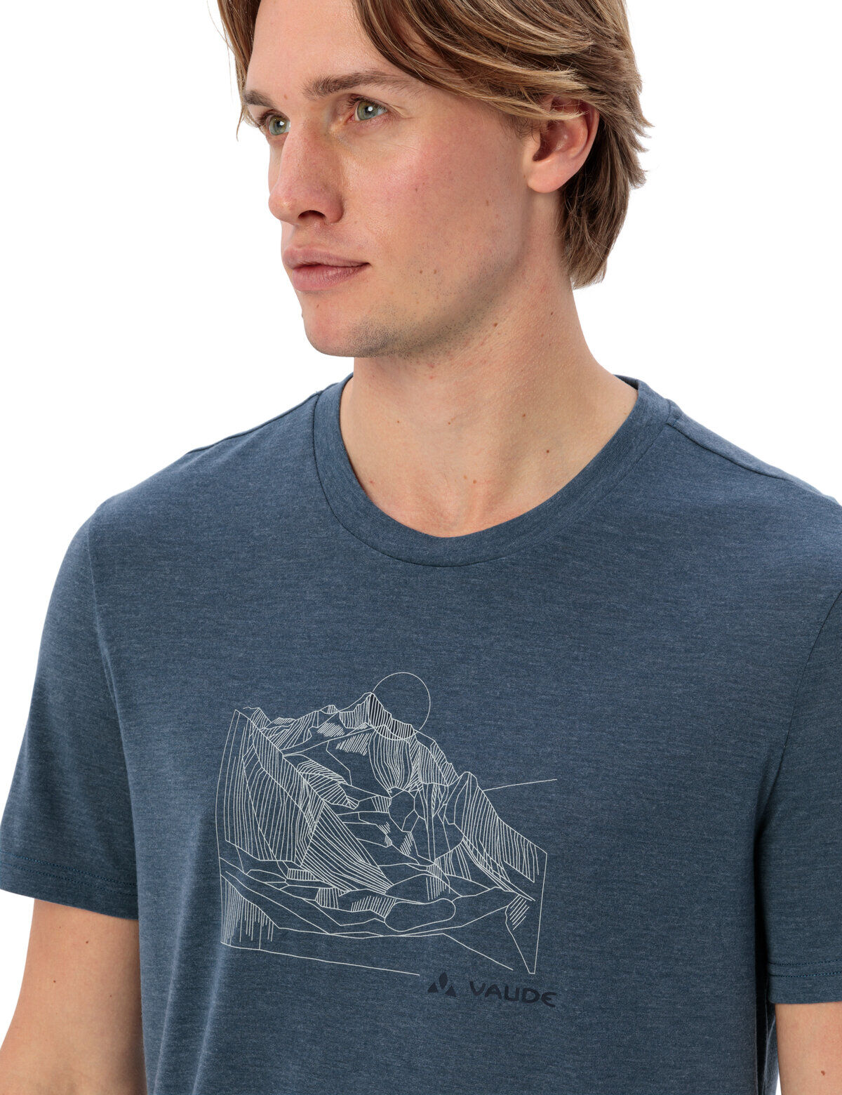 VAUDE "MENS TEKOA T-SHIRT III" sportliche Passform, Kurzarm, für Sport und Outdoor schwarz sea, dar 3XL
