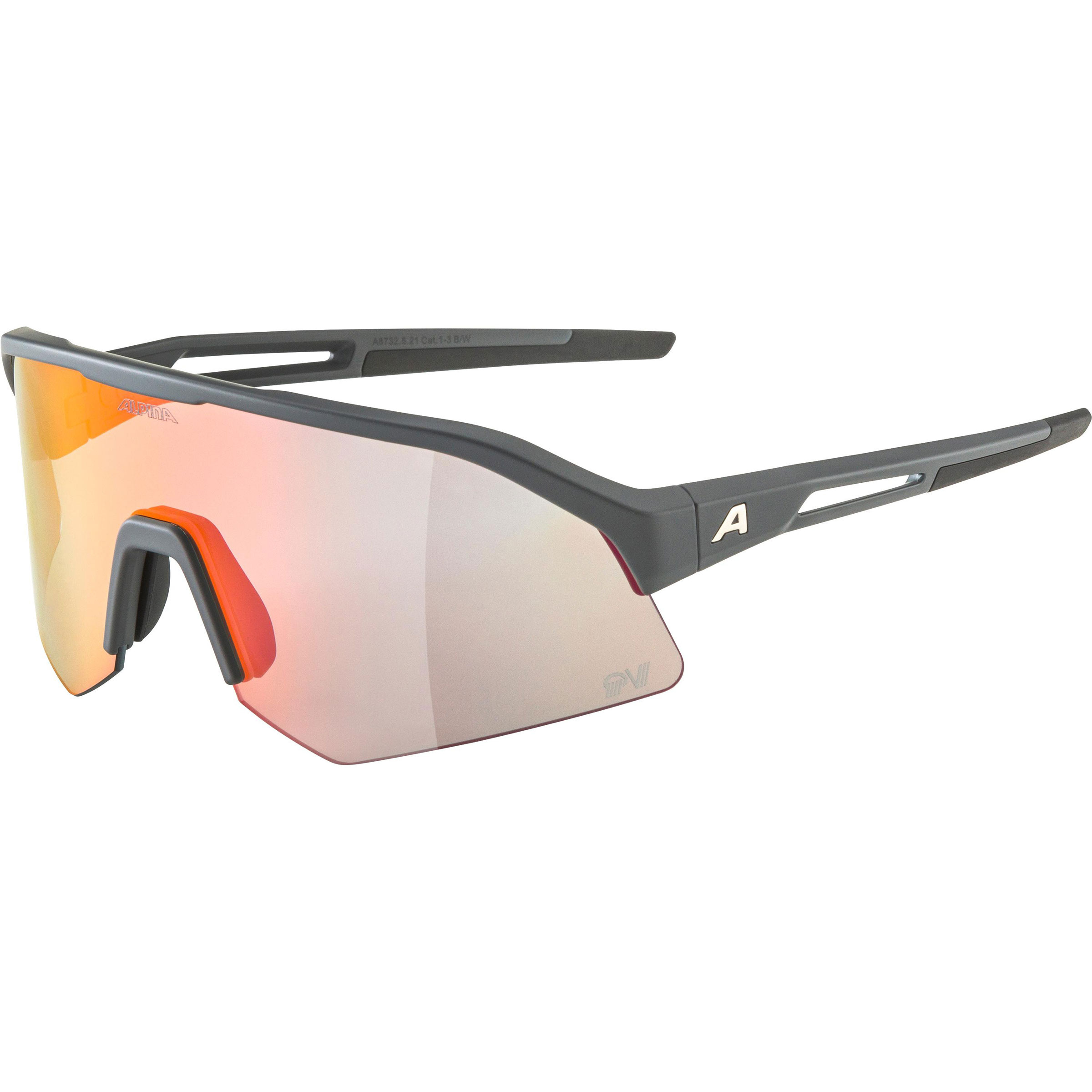 Alpina Sonic HR QV 1-3 Sportbrille Sportbrillen & Sportsonnenbrillen grau Mountainbike | Rennrad | Gravel