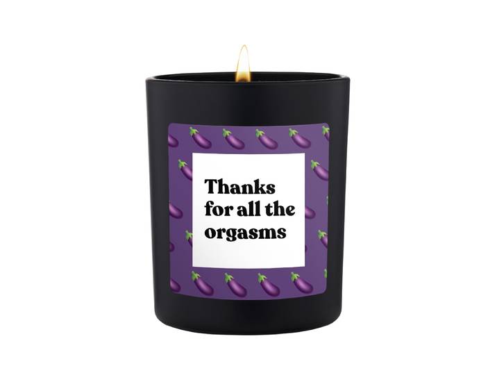 Duftkerze Schwarz Woody Thanks for all the orgasms