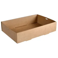 100x DUNI Glance Catering Tray Medium 359 x 252 x 80 mm Braun ungeteilt