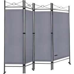 Casaria Casaria Paravent Anthrazit 180x163cm