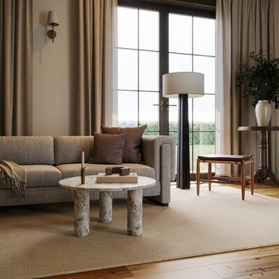 Nate Berkus x Rugs USA Nate Berkus Crosby Solid Wool Cozy Area Rug