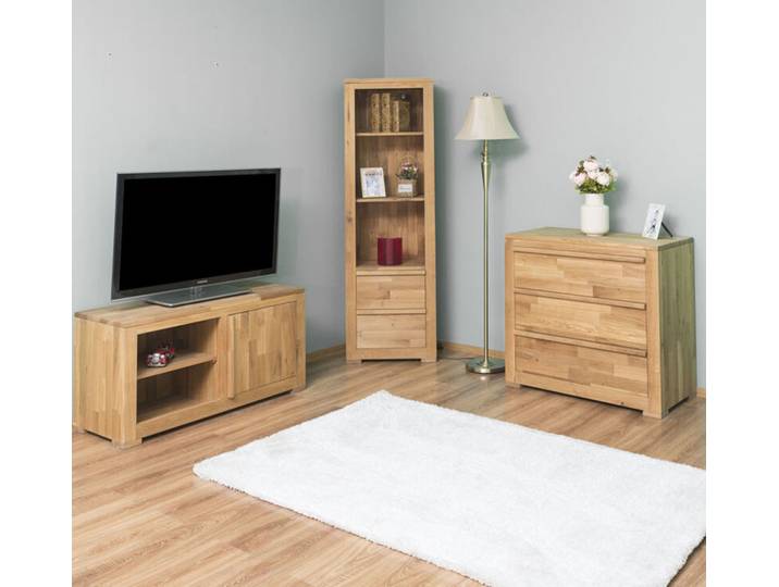 Wohnzimmer Set Wildeiche geölt (3-teilig)