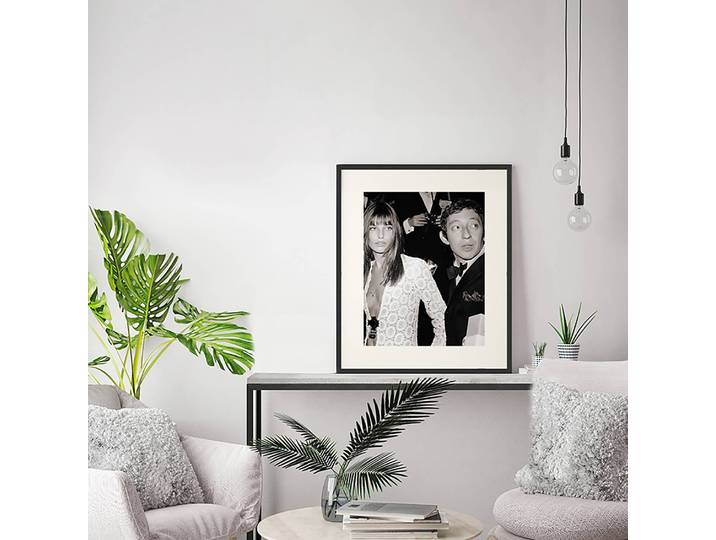 Tableau déco Gainsbourg and Birkin Cadre : hêtre massif verni Revêtement : plexiglas Multicolore 52 x 62cm