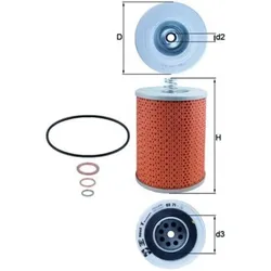 Ölfilter MAHLE OX 71D