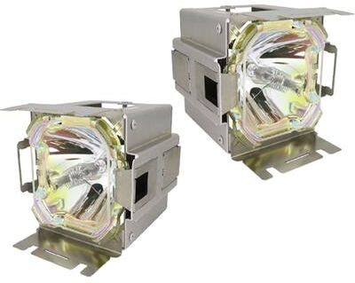 Jaspertronics™ Original Lamp & Housing TwinPack for the Barco iCon H600 Projector - 1 Year Warranty