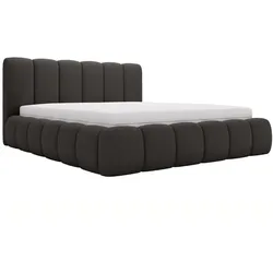 POLSTERBETT Cloud 120x200 Bouclé-Stoff Schwarz