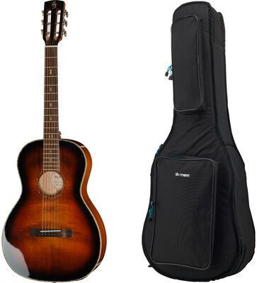 Harley Benton CLP-12SM BRS Solid Top w/Bag Brown Burst Hochglanz