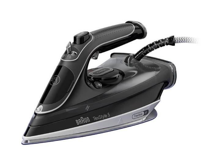 Dampfbügeleisen BRAUN TexStyle 5 SI 5184 , schwarz, B:30cm H:14cm T:14cm, Bügeleisen, Dampfbügeleisen