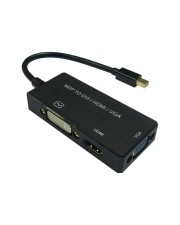 VALUE 0.1m Mini DisplayPort DisplayPort/HDMI/VGA Schwarz Videokabel-Adapter Adapterkabel DVI HDMI (12.99.3154)