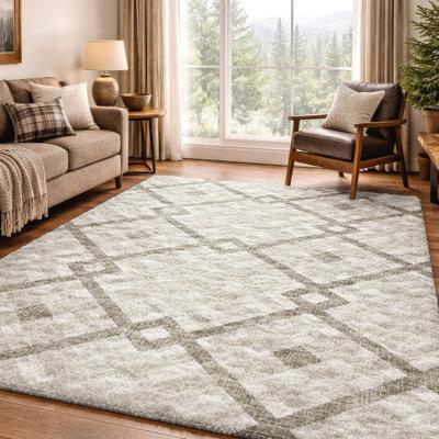 Addison Rugs Premium Washable Super Soft Geo Sinai Dream Shag Rug
