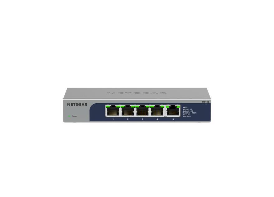 Netgear 5 Port Multi-Gigabit 2,5G Ethernet Unmanaged Switch MS105-100EUS