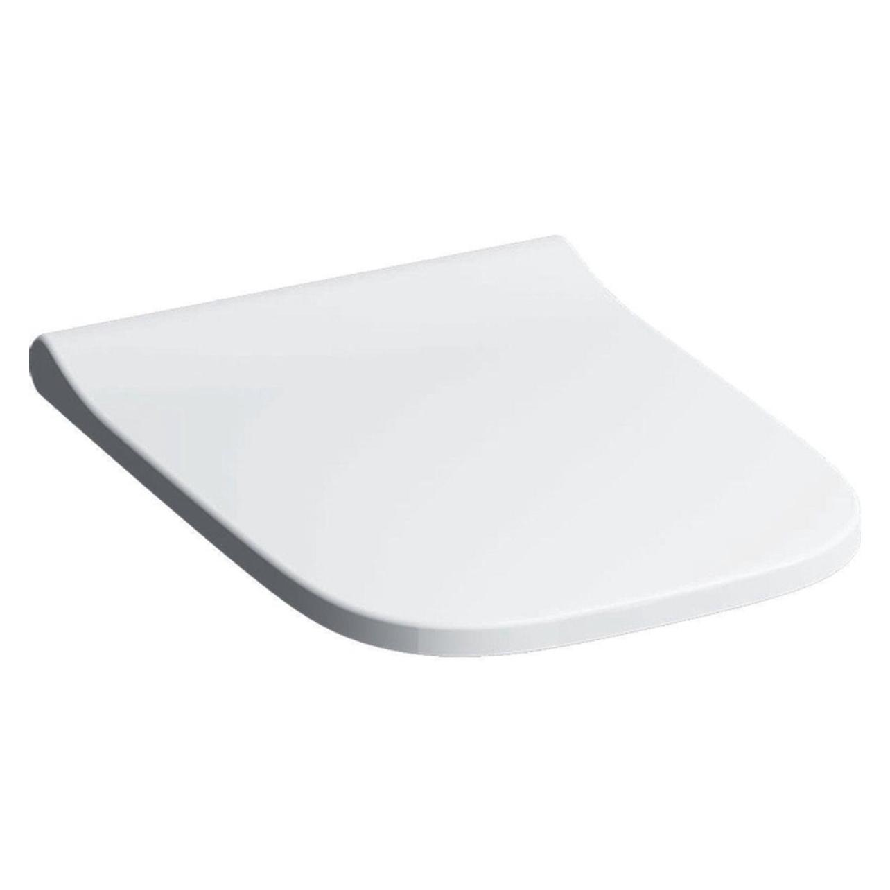 Geberit WC-Sitz Smyle Square weiss schmales Design mit Absenkautomatik 500237011 antibakter (500.237.01.1)