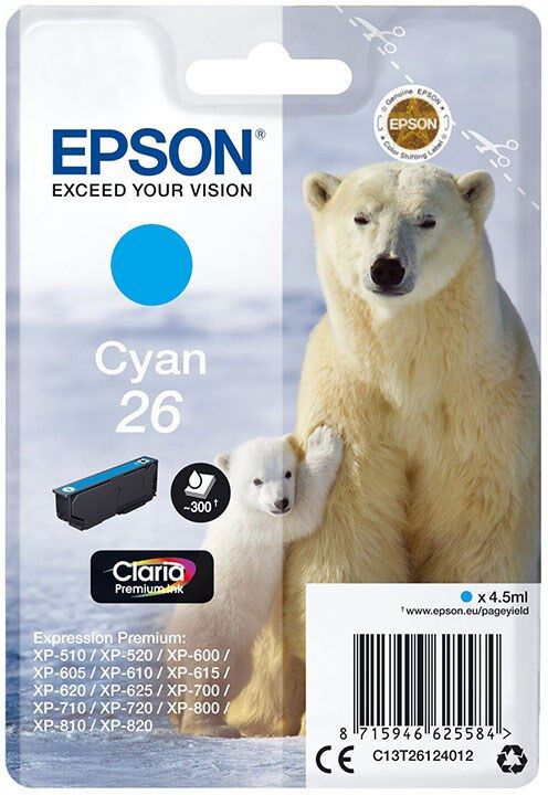TINTEIRO EPSON 26 C (C13T26124022)