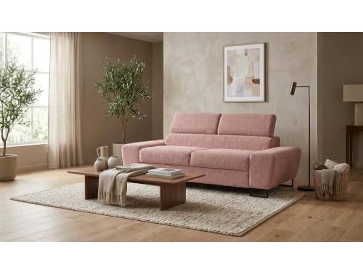Family Meble Sofa Savio Hunter, 2-Sitzer – Rosa – 46