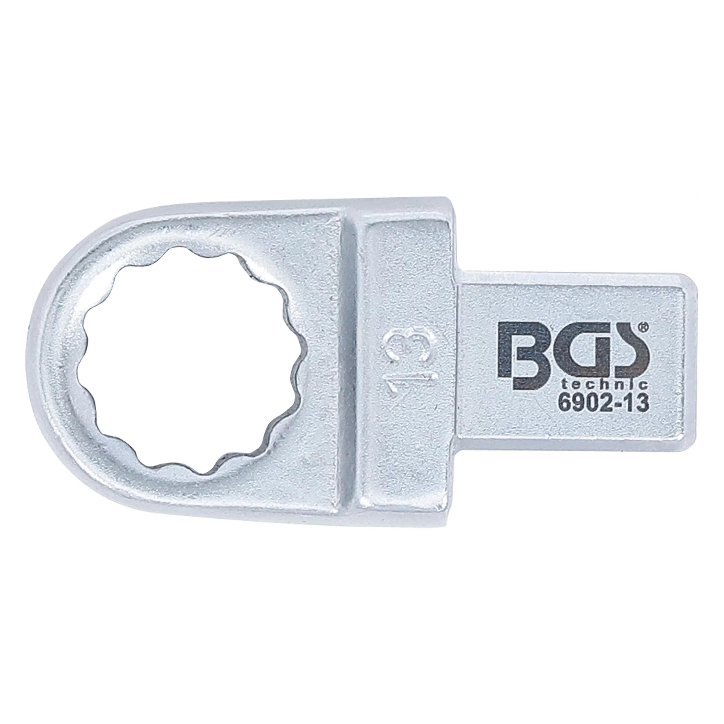 BGS Einsteck-Ringschlüssel 13 mm Aufnahme 9 x 12 mm (13 mm) (6902-13)
