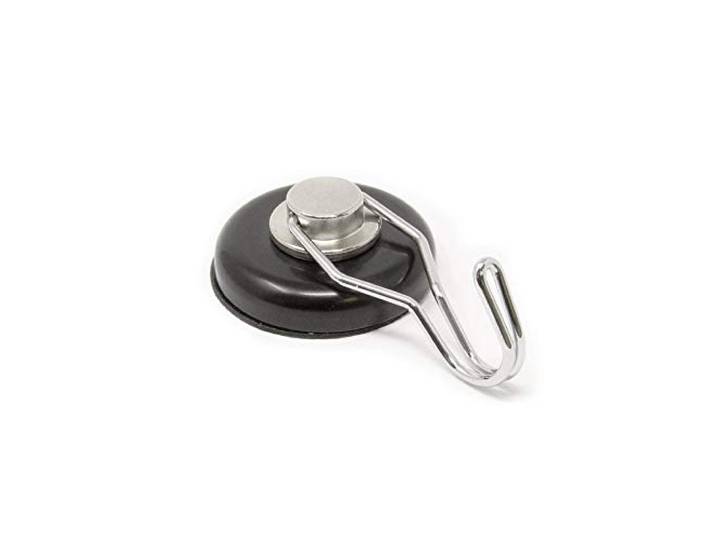 Magnet Expert 40mm Durchmesser Topf Neodymmagneten Mit Kautschuk Basis Und Schwenkbaren Haken (Packung Mit 10)