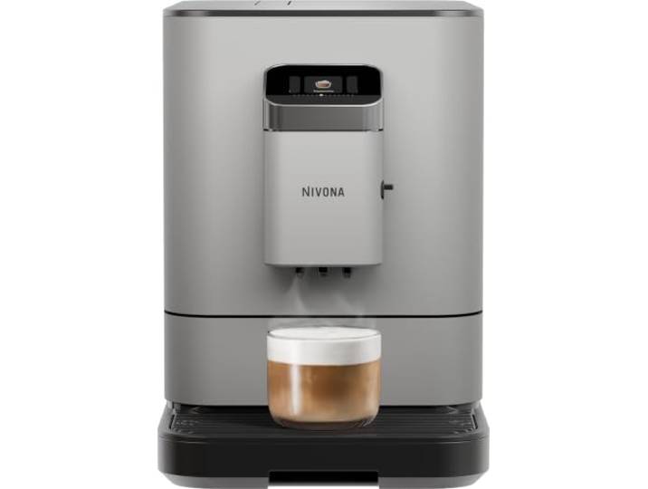 Nivona NIVO 7'105 Kaffeevollautomat mit Milchschaum – OneTouch Cappuccino, Espresso & Americano Bluetooth App-Steuerung, kratzfestes Touchdisplay, herausnehmbare Brüheinheit, Grau