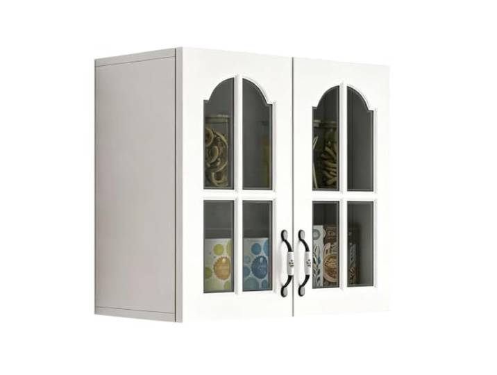 WNGJZZYC Küchen‑Wandschränke Mit Glastüren Langlebiger Aufbewahrungsschrank, Europäischer Vorratsschrank Für Küche, Esszimmer Und Zuhause(60x32x60cm/24x13x24in)