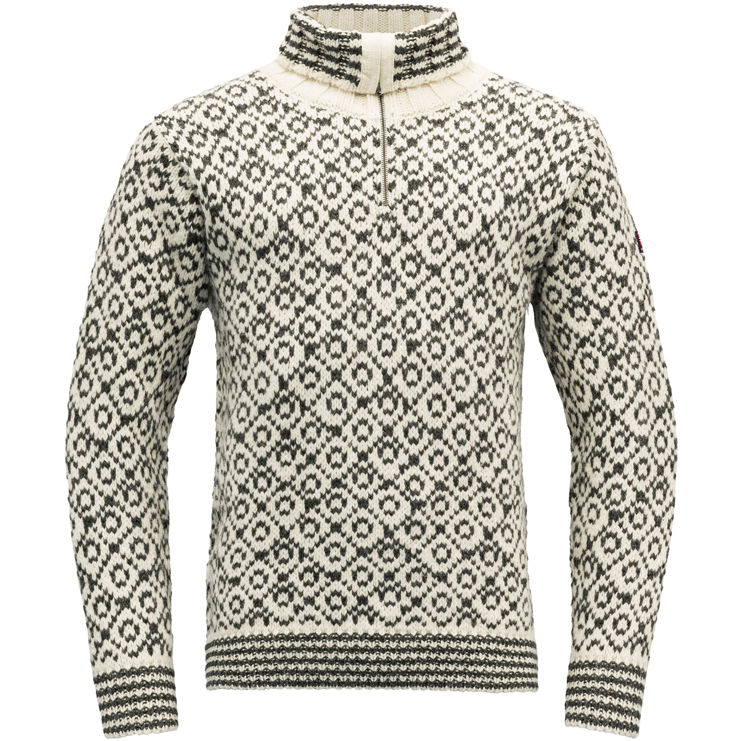 Devold Svalbard Wool Zip Neck Pullover grau Größe M Lifestyle Hautfreundlich