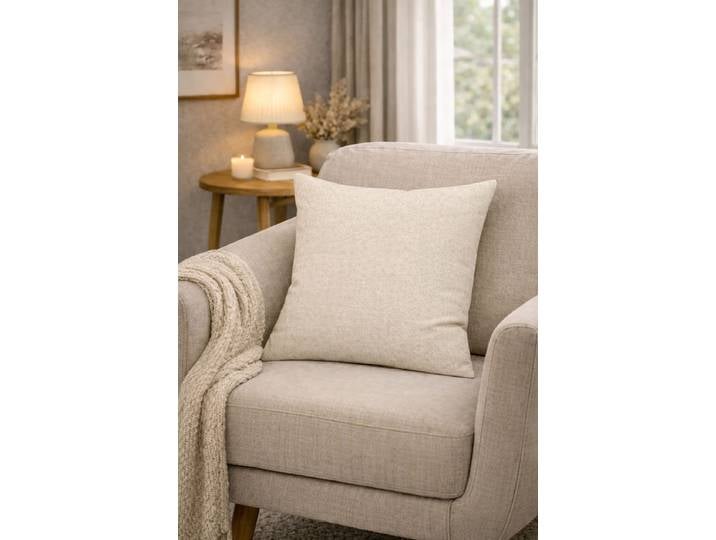 Coussin décoratif Lucio Beige/Ecru 40 x 40cm Polyester