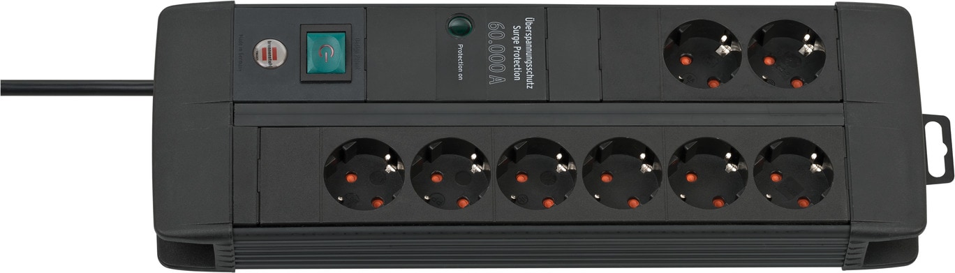 Brennenstuhl Premium-Line Steckdosenleiste 8-fach Duo 3m schwarz