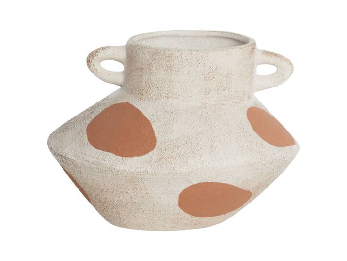 BLUMENVASE Steinzeug beige Alosidae