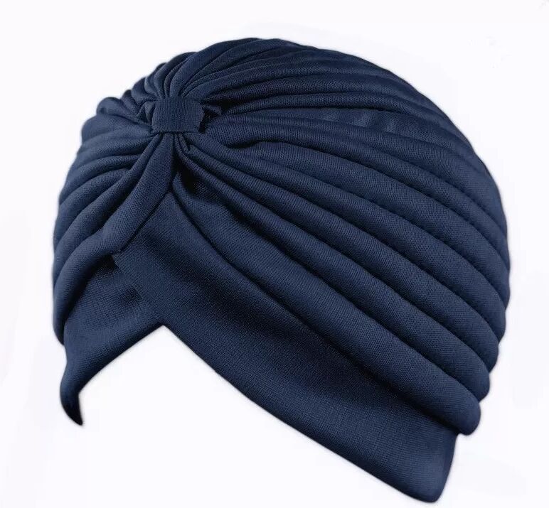 INF Bonnet chimio doux pour patients atteints de cancer Bleu marine