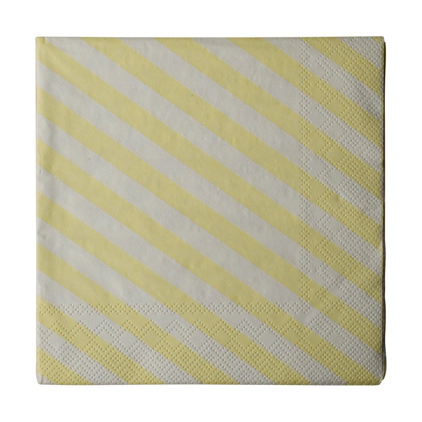 DBKD Stripe papieren servetten 20-pack Creme 33x33 cm